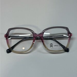 Womens Optical Adin Thomas Big Retro Eyeglass Frame Multi color At-596 C3 54/18